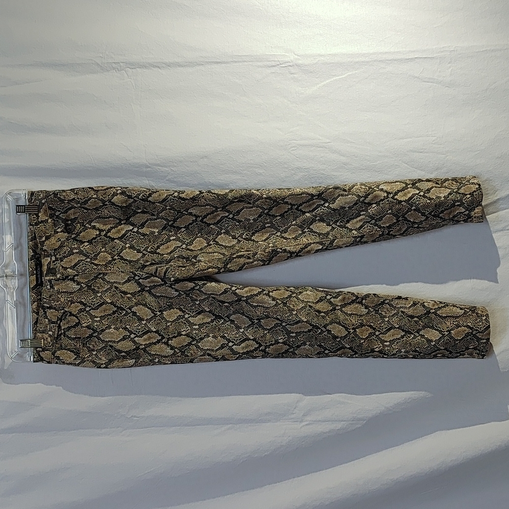 Needle & Cloth Snakeskin Skinny Ankle Jeans